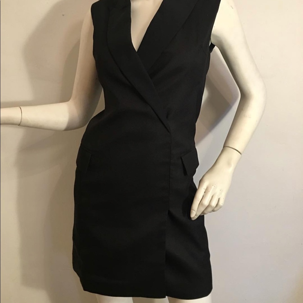 Blaque Label sleeveless Tuxedo Dress
